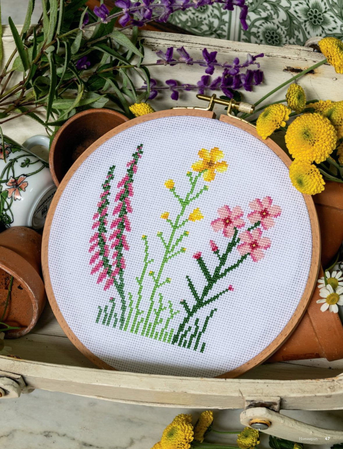 Pretty Poisonous - Exclusive Homespun Cross Stitch Kit