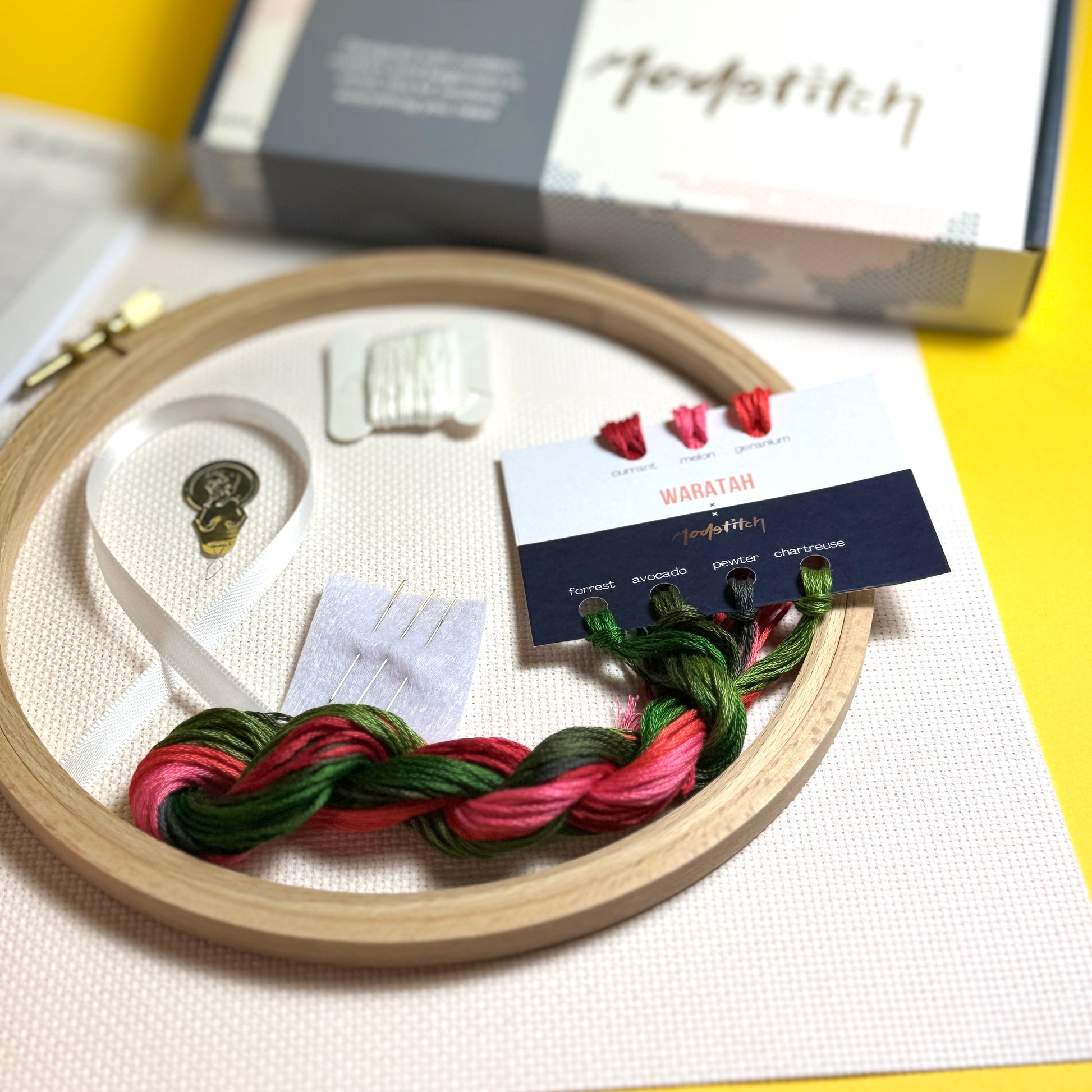 Waratah Cross-Stitch Kit