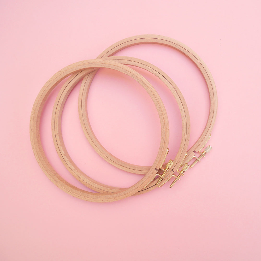 Hardwood Embroidery Hoop - 7 inch