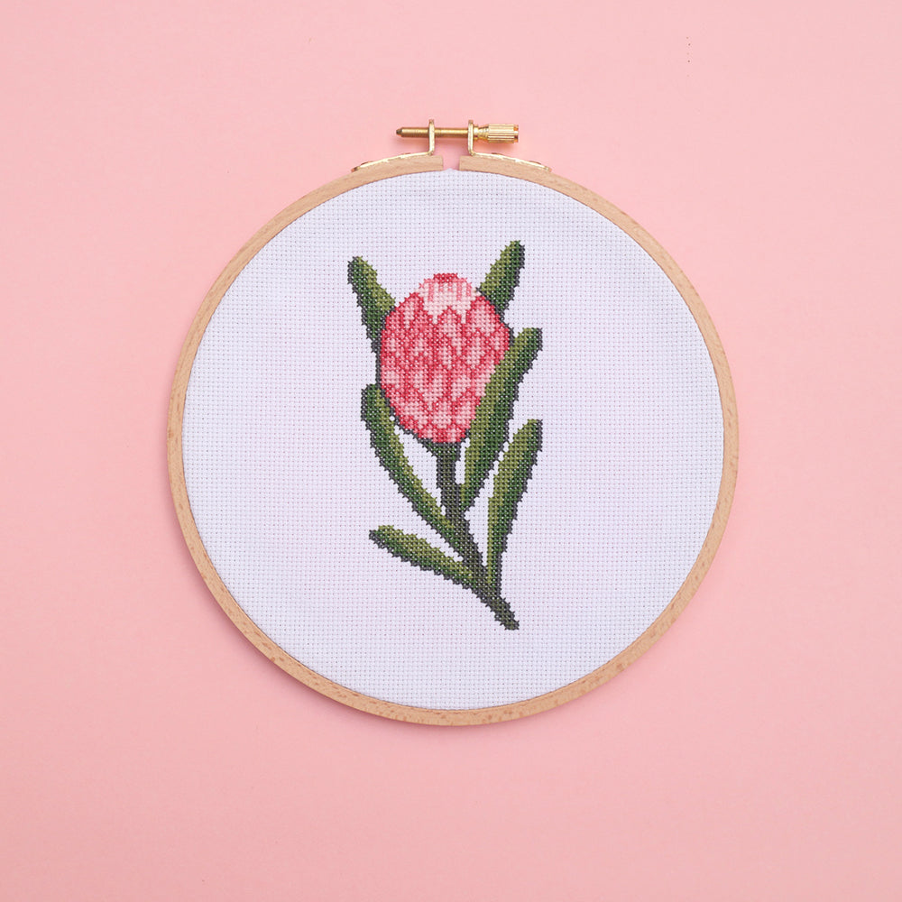 Protea Cross Stitch Kit