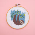Sloth Cross Stitch Kit