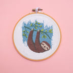 Sloth Cross Stitch Kit