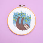 Sloth Cross Stitch Kit