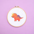 Triceratops Cross Stitch Kit