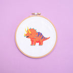 Triceratops Cross Stitch Kit
