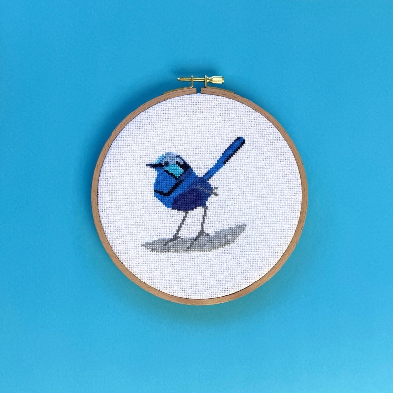 Fairy Wren Cross Stitch Kit